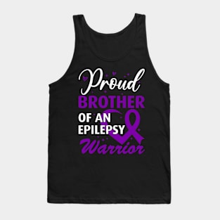 Epilepsy Awareness Proud Brother of an Epilepsy Warrior Tank Top